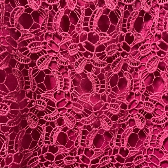 Gorgeous Brilliant Pink Floral Lace Anthony Richards Top! - Picture 5 of 13